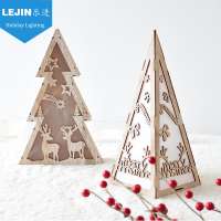 LED Christmas light  wooden Photo Picture Frame 3D shadow box mood light